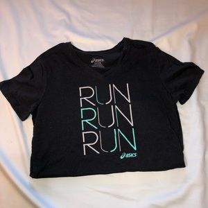 LIKE NEW ASICS running t shirt